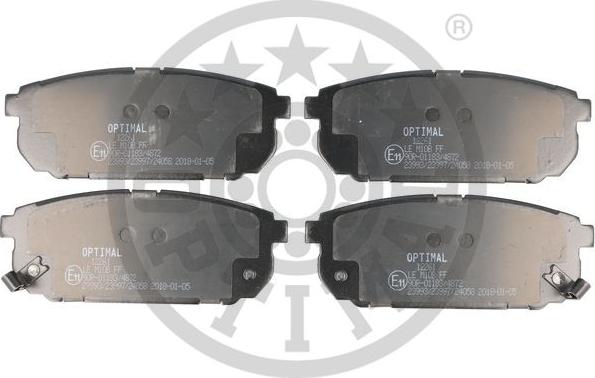 Optimal 12261 - Brake Pad Set, disc brake autospares.lv