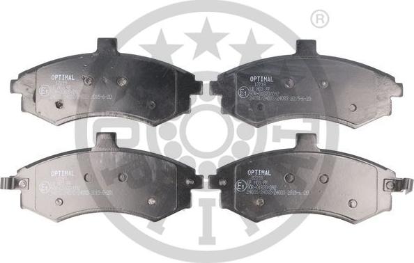 Optimal 12219 - Brake Pad Set, disc brake autospares.lv