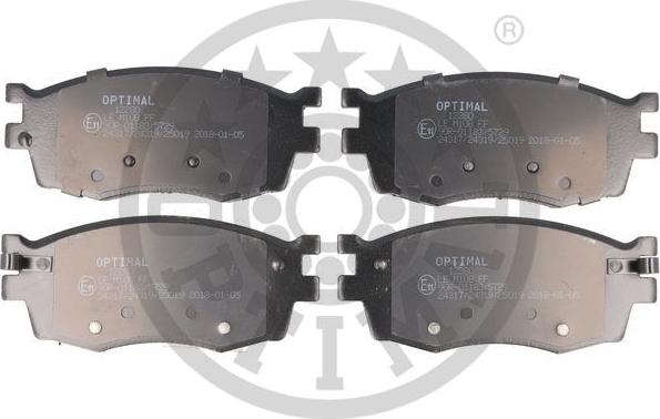 Optimal BP-12280 - Brake Pad Set, disc brake autospares.lv