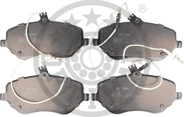 Optimal 12224 - Brake Pad Set, disc brake autospares.lv