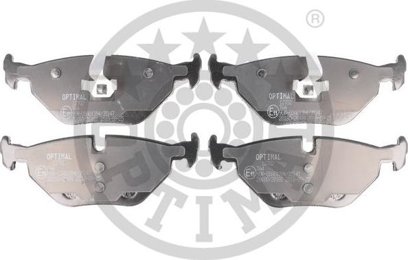 Optimal 12702 - Brake Pad Set, disc brake autospares.lv