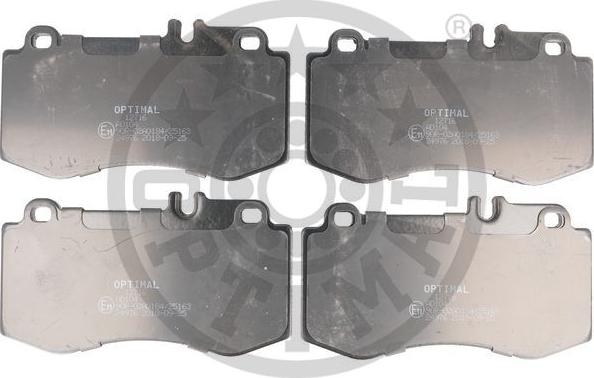 Optimal 12716 - Brake Pad Set, disc brake autospares.lv