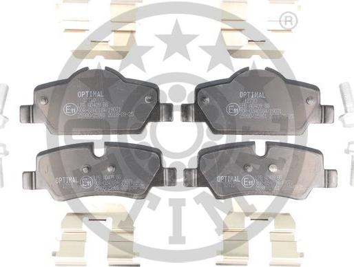 Optimal BP-12710 - Brake Pad Set, disc brake autospares.lv