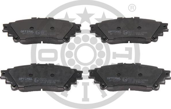 Optimal 12729 - Brake Pad Set, disc brake autospares.lv