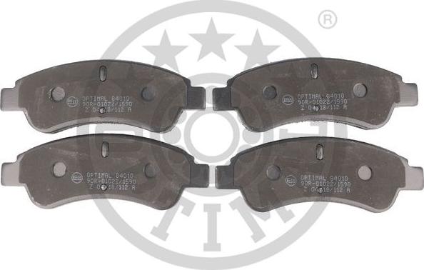 Optimal 84010 - Brake Pad Set, disc brake autospares.lv