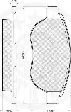 Optimal 84100 - Brake Pad Set, disc brake autospares.lv