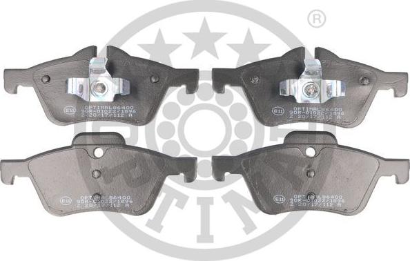 Optimal 86400 - Brake Pad Set, disc brake autospares.lv