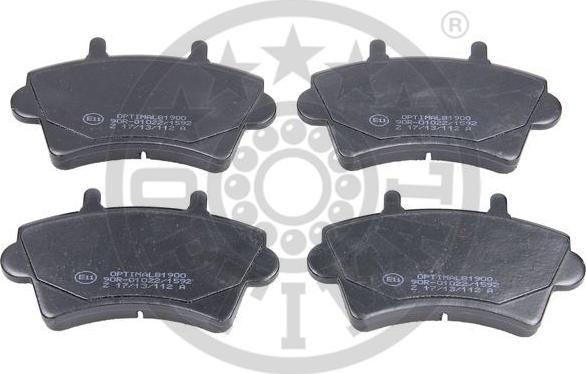 Optimal 81900 - Brake Pad Set, disc brake autospares.lv