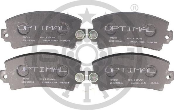 Optimal 8110VA - Brake Pad Set, disc brake autospares.lv