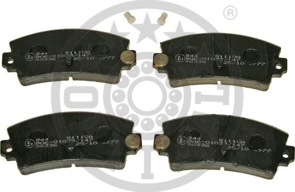 Optimal 8111VA - Brake Pad Set, disc brake autospares.lv