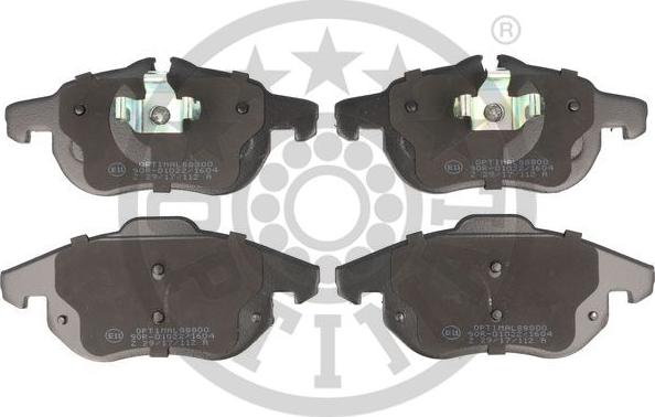 Optimal BP-88800 - Brake Pad Set, disc brake autospares.lv