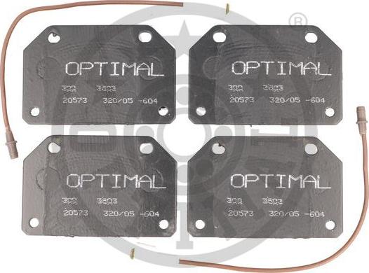 Optimal 3503 - Brake Pad Set, disc brake autospares.lv