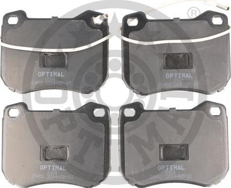 Optimal 2101 - Brake Pad Set, disc brake autospares.lv