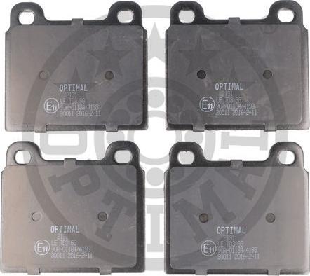 Optimal 2131 - Brake Pad Set, disc brake autospares.lv