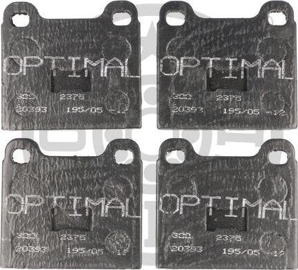 Optimal 2375 - Brake Pad Set, disc brake autospares.lv