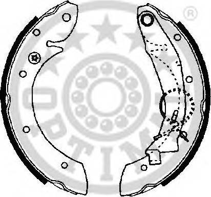 Optimal BB-4190 - Brake Shoe Set autospares.lv