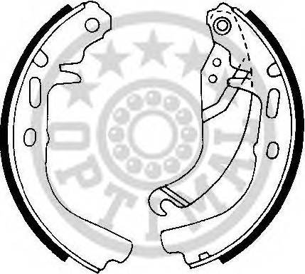 Optimal BB-0650 - Brake Shoe Set autospares.lv