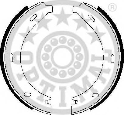 Optimal BB-7240 - Brake Shoe Set, parking brake autospares.lv