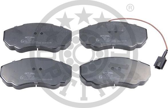 Optimal BP-96001 - Brake Pad Set, disc brake autospares.lv