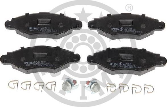 Optimal BP-64320 - Brake Pad Set, disc brake autospares.lv