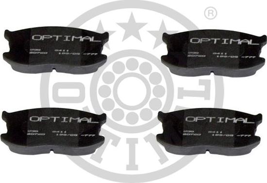 Optimal BP-09411 - Brake Pad Set, disc brake autospares.lv