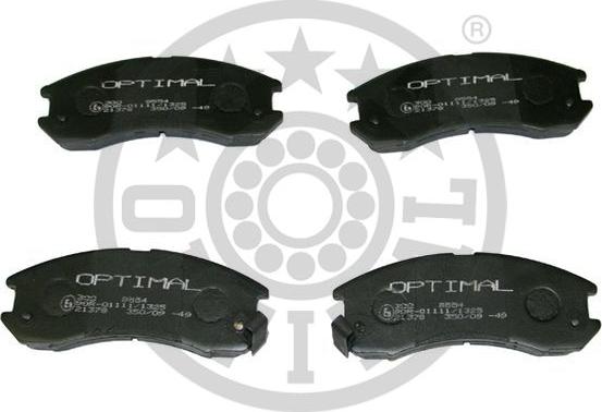 Optimal BP-09554 - Brake Pad Set, disc brake autospares.lv