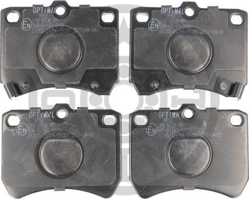 Optimal BP-09552 - Brake Pad Set, disc brake autospares.lv