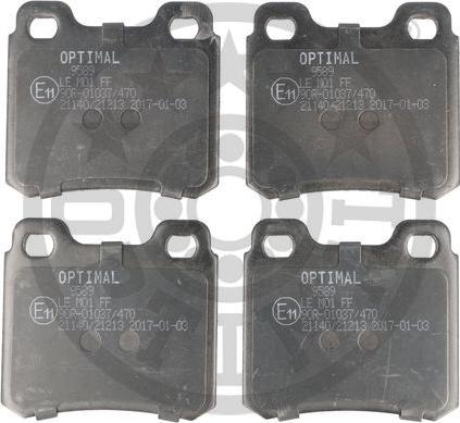 Optimal BP-09589 - Brake Pad Set, disc brake autospares.lv