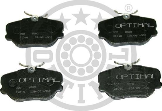 Optimal BP-09580 - Brake Pad Set, disc brake autospares.lv