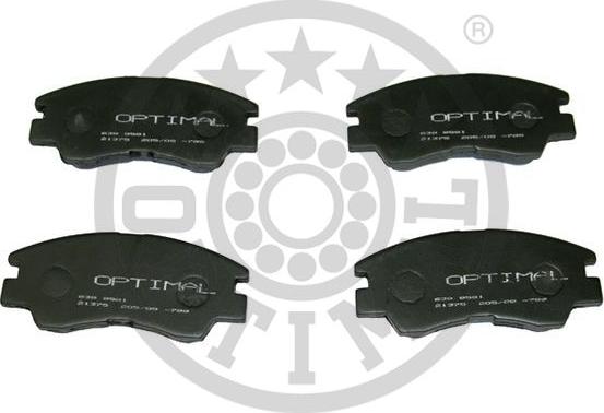 Optimal BP-09581 - Brake Pad Set, disc brake autospares.lv