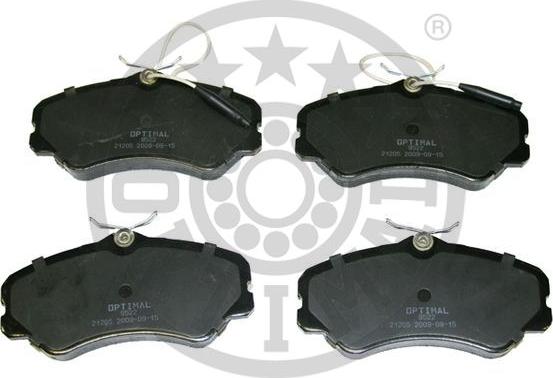 Optimal BP-09522 - Brake Pad Set, disc brake autospares.lv