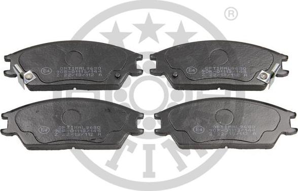 Optimal BP-09680 - Brake Pad Set, disc brake autospares.lv