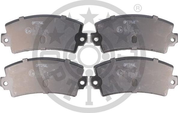 Optimal BP-09142 - Brake Pad Set, disc brake autospares.lv