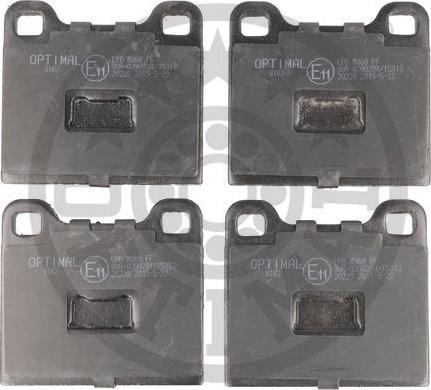 Optimal BP-09162 - Brake Pad Set, disc brake autospares.lv