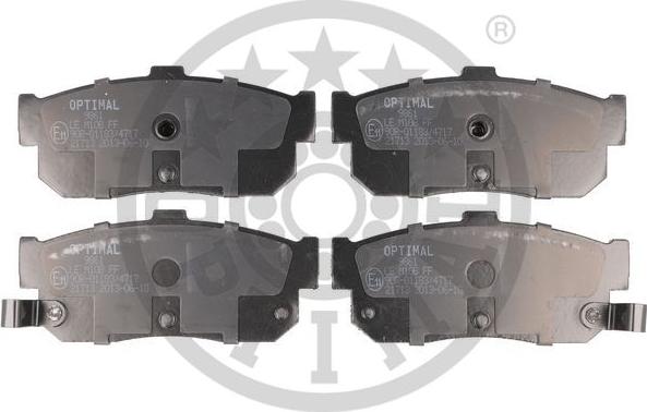 Optimal BP-09861 - Brake Pad Set, disc brake autospares.lv