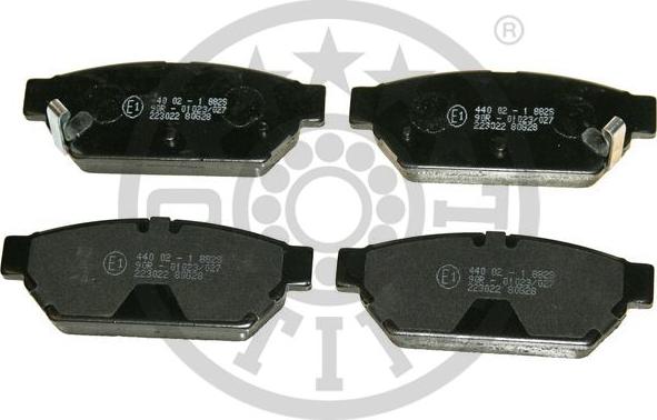 Optimal BP-09862 - Brake Pad Set, disc brake autospares.lv