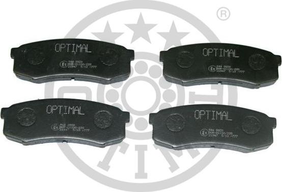 Optimal BP-09809 - Brake Pad Set, disc brake autospares.lv