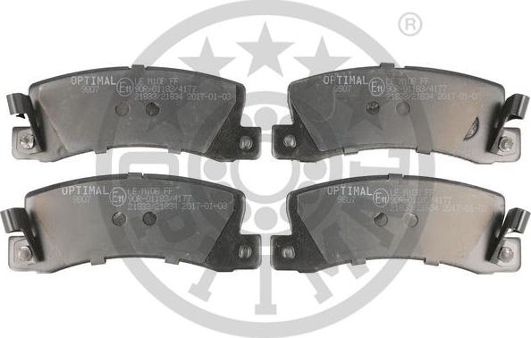 Optimal BP-09807 - Brake Pad Set, disc brake autospares.lv