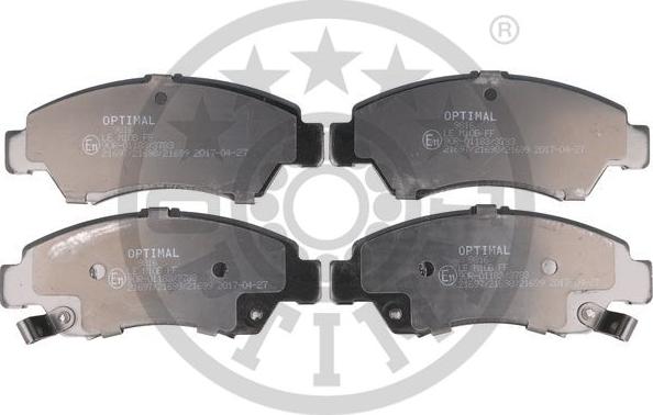 Optimal BP-09816 - Brake Pad Set, disc brake autospares.lv