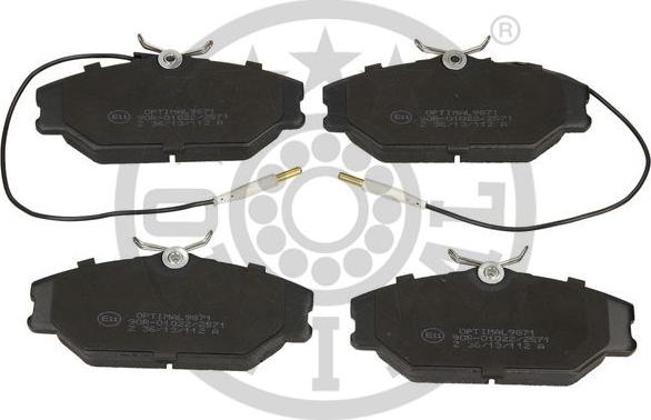 Optimal BP-09871 - Brake Pad Set, disc brake autospares.lv