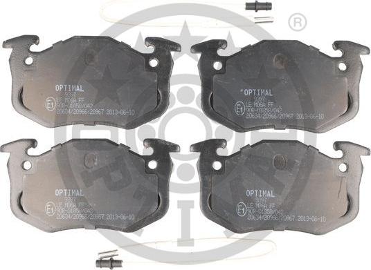 Optimal BP-09397 - Brake Pad Set, disc brake autospares.lv