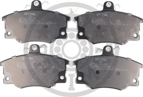 Optimal BP-09366 - Brake Pad Set, disc brake autospares.lv