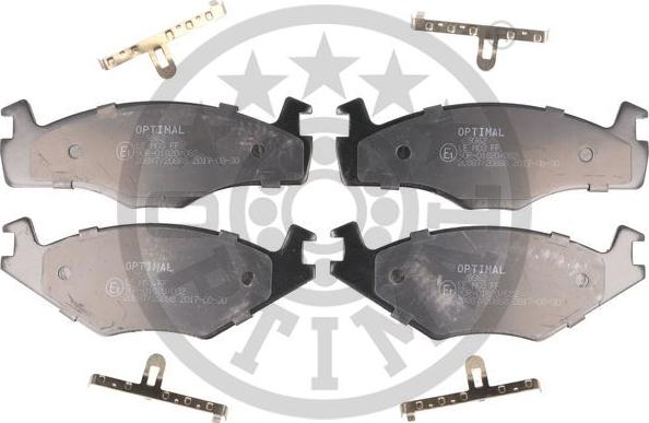 Optimal BP-09362 - Brake Pad Set, disc brake autospares.lv