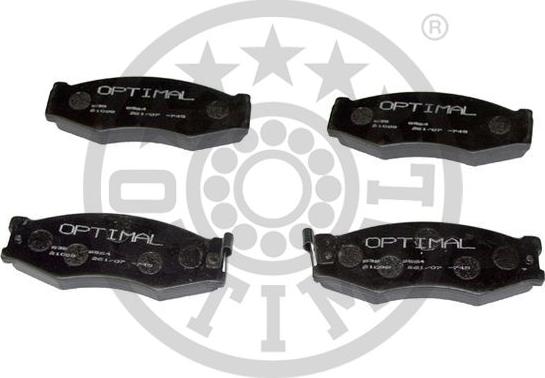 Optimal BP-09376 - Brake Pad Set, disc brake autospares.lv