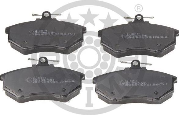 Optimal BP-09271 - Brake Pad Set, disc brake autospares.lv