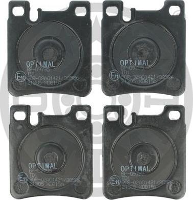 Optimal BP-09795 - Brake Pad Set, disc brake autospares.lv