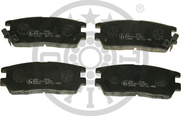 Optimal BP-09792 - Brake Pad Set, disc brake autospares.lv