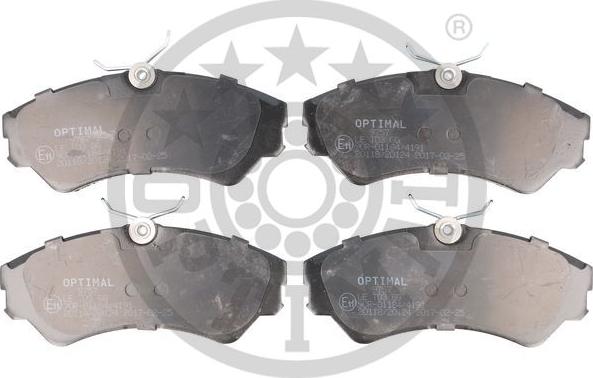 Optimal BP-09757 - Brake Pad Set, disc brake autospares.lv