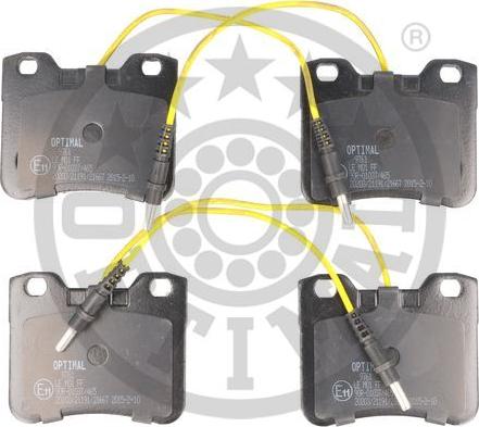 Optimal BP-09761 - Brake Pad Set, disc brake autospares.lv