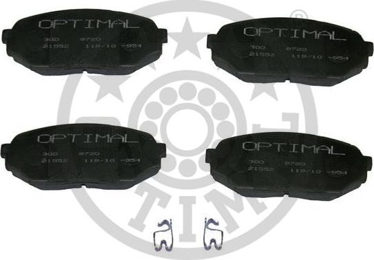 Optimal BP-09720 - Brake Pad Set, disc brake autospares.lv